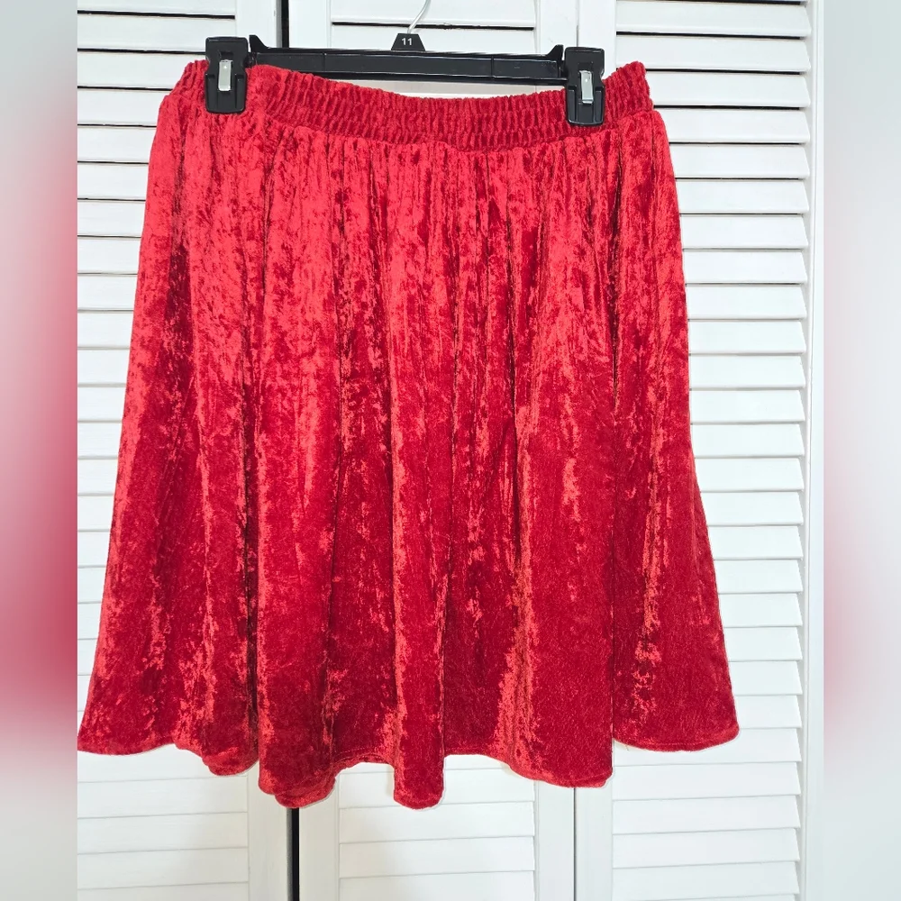 Bonjour Crushed Velvet Skirt✨ - Picture 4 of 7